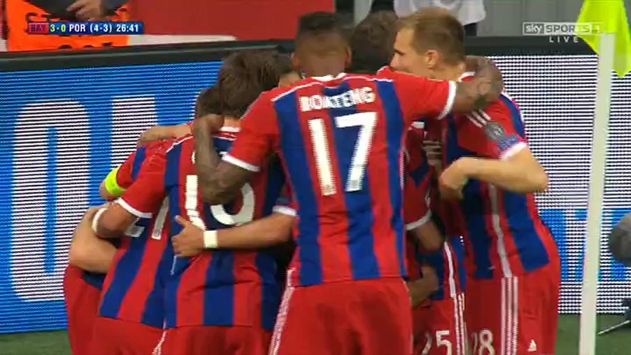 bayer 6 : 1  porto champions league 21/04/2015 all goals resumen
