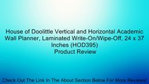 House of Doolittle Vertical and Horizontal Academic Wall Planner, Laminated Write-On/Wipe-Off, 24 x 37 Inches (HOD395) Review