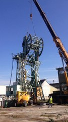 Démontage du pont de Nexans à Jeumont