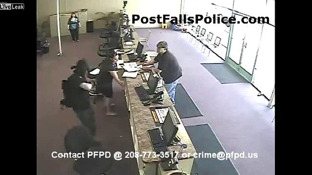 Armed robbery post falls Northwest title loans suspect fled scene