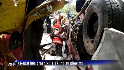 17 Indian pilgrims killed in Nepal bus crash