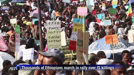 Thousands of Ethiopians march in rally over IS killings