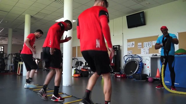 Séance boxe pour les gardiens du SRFC