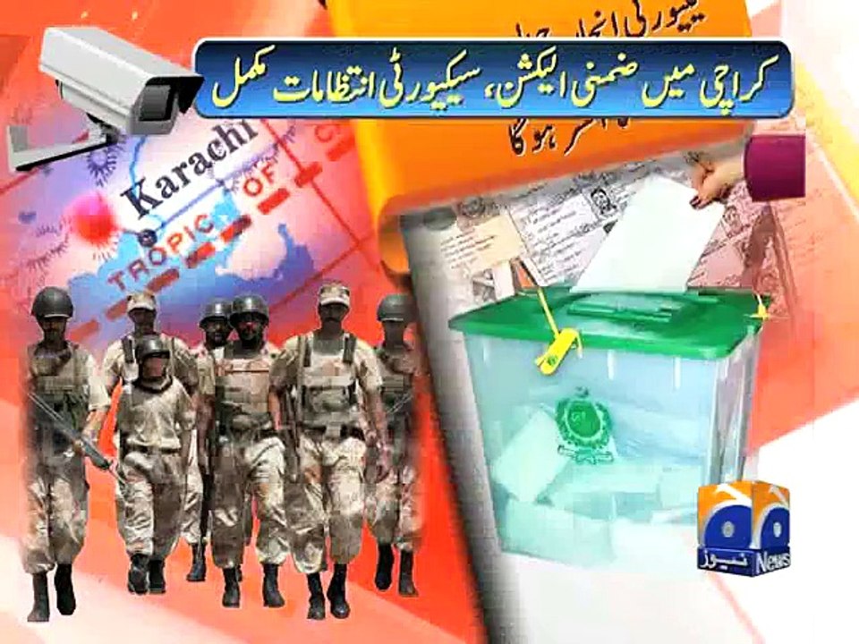 DG Rangers visits polling stations in NA-246-Geo Reports-22 Apr 2015