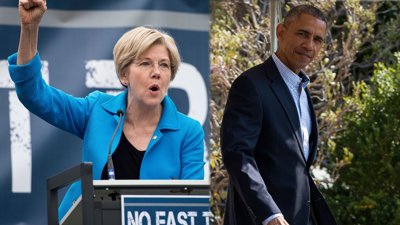 Obama and Elizabeth Warren Can't Agree On The TPP