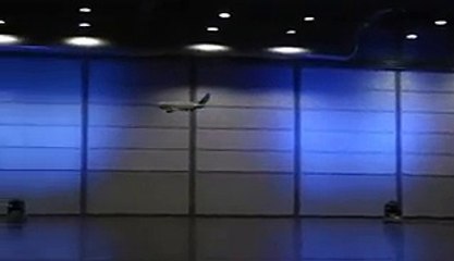 Wireless Toy Passenger Plane Taking Off Flying And Landing Inside A Room