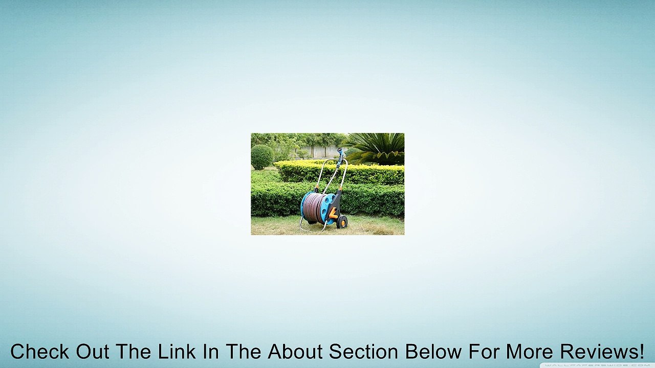 30M Garden Hose Reels Movable Floor Stand+Spary Gun with 1/2" 12.5 x 17mm Nozzle and All Accessories Review