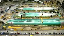 Manufacturing of Boeing Aeroplane in Factory