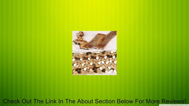 10 Yards 1.5 Inch 3 Row Trim Elastic Stretch Sequin I0020-3#P Review
