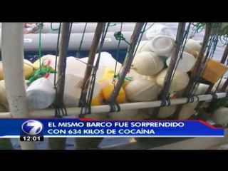 Embarcación detenida con 600 kilos de droga también había sido encontrada pescando ilegalmente en Isla del Coco