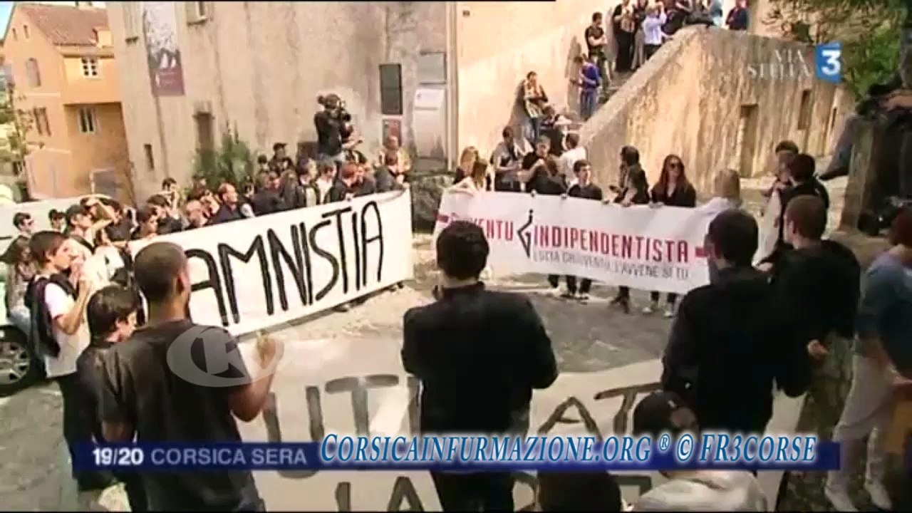 #Corse La manifestation de Ghjuventù Indipendentista se termine en "occupation et grève de la faim"