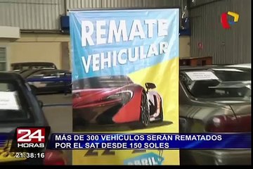 ¿Quieres comprar un auto? SAT remata más de 300 vehículos desde S/.150