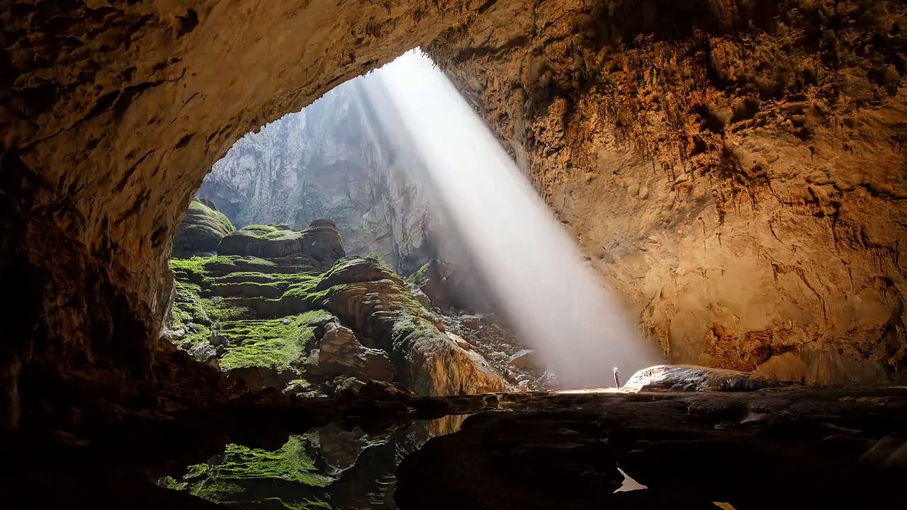 mountain river cave intresting video
