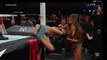 fight scene WWE TLC 2014 AJ Brooks as AJ Lee wrapped around the post,spider outfit