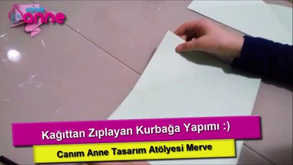 Kağıttan Zıplayan Kurbağa Yapımı
