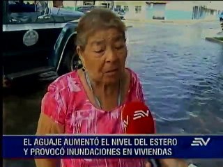 Aguaje afectó a viviendas de Guayaquil