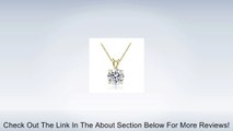 Gold Tone over Sterling Silver 100 Facets Cubic Zirconia Necklace (2cttw) Review