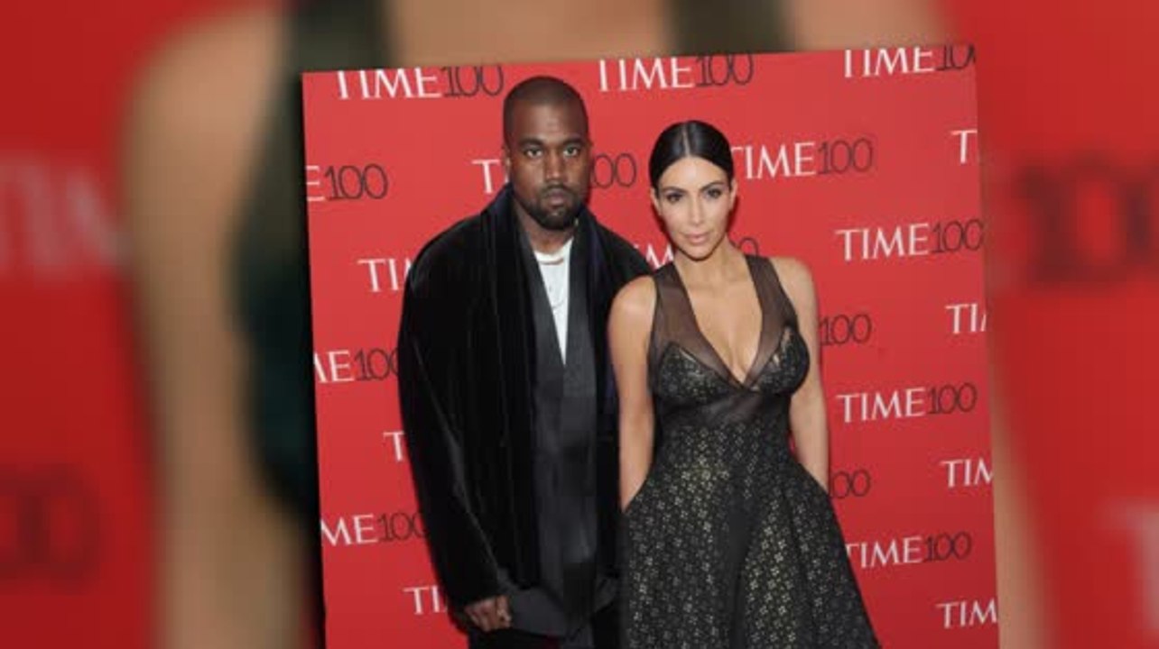 Kim kardashian und kanye west bei der time 100 gala