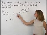 Direct Variation - Constant of Variation - MathHelp.com