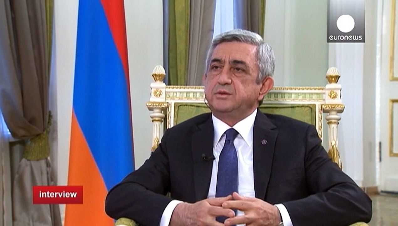 Interview de Serzh Sargsyan, le Président Arménien, pour le centenaire du génocide du 24 avril 1915, toujours pas reconnu par la Turquie.