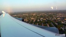 Beautiful Sunset Landing in New York JFK - Lufthansa 747-400 [FullHD]