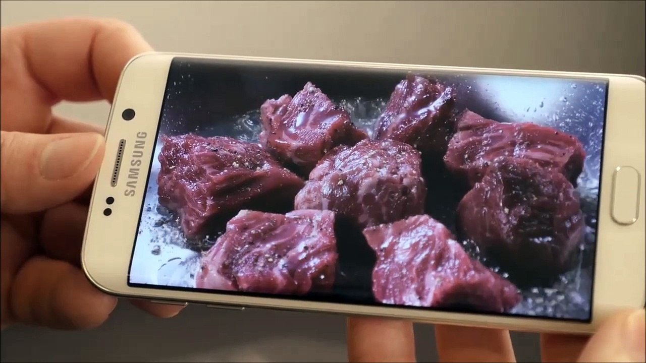 Samsung S6 edge hands on video