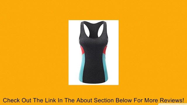 Doublju Women Color Blocked Active Workout Racerback Tank Review