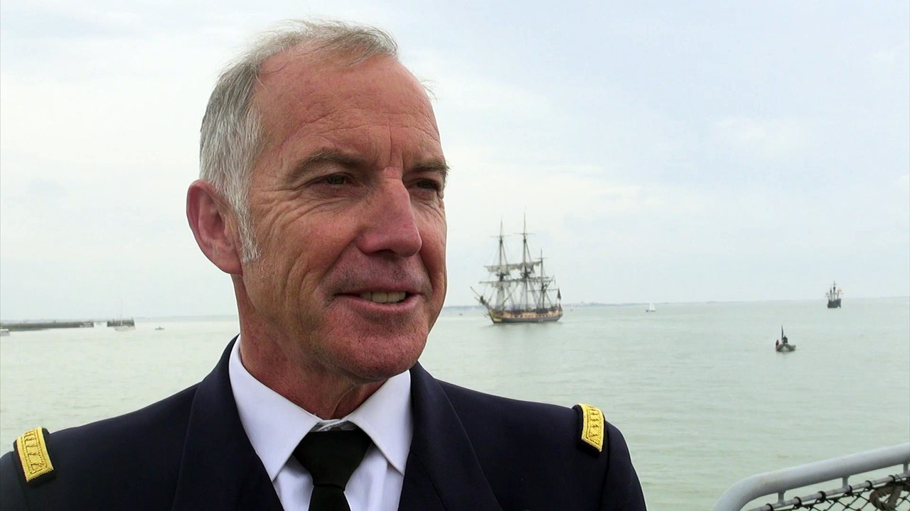 Interview du CC yann Cariou, commandant de la frégate Hermione
