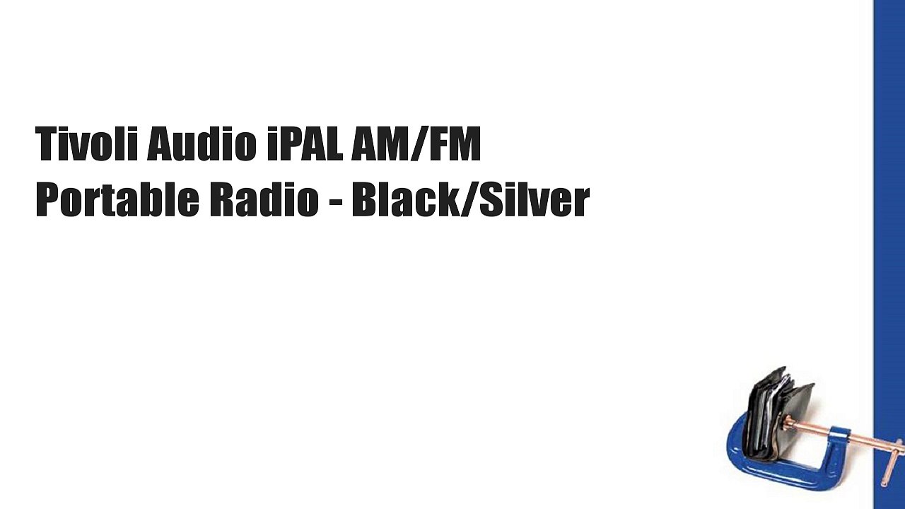 Tivoli Audio iPAL AM/FM Portable Radio - Black/Silver