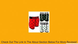 Men's Novelty Boxer Shorts Briefs Trunks Underwear WEED LEAF (3 pack or Single) Review