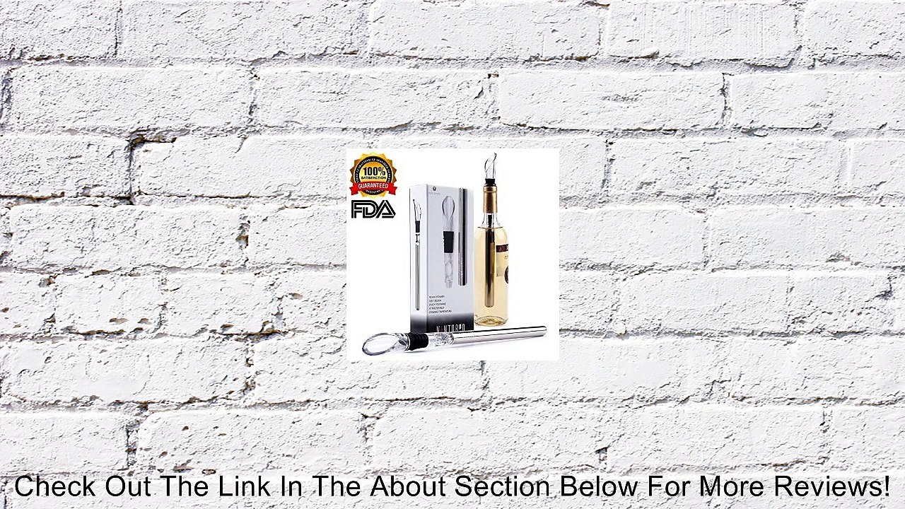 Vintorio Wine Chiller Pourer - 3 in 1 Wine Chiller Stick with Pourer, Aerator, and Chiller Function - Fast and Iceless Way to Cool a Single Bottle of Wine - Lifetime Guarantee Review