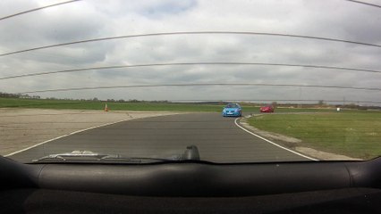 Paul followed by me and Daz at Blyton Park