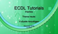 ECDL Modul 6: Fusszeile hinzufügen