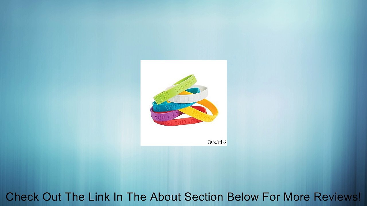 Rubber YOLO Bracelets Review
