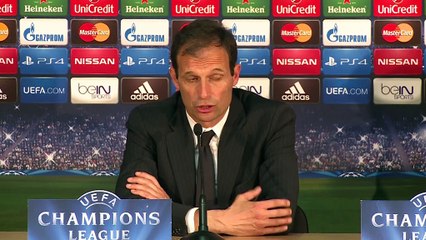 Quarts - Allegri : "Pas un très beau match"