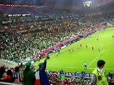 Euro 2012 Spain - Ireland FIELDS OF ATHENRY in last minutes Gdansk 14.06.2012