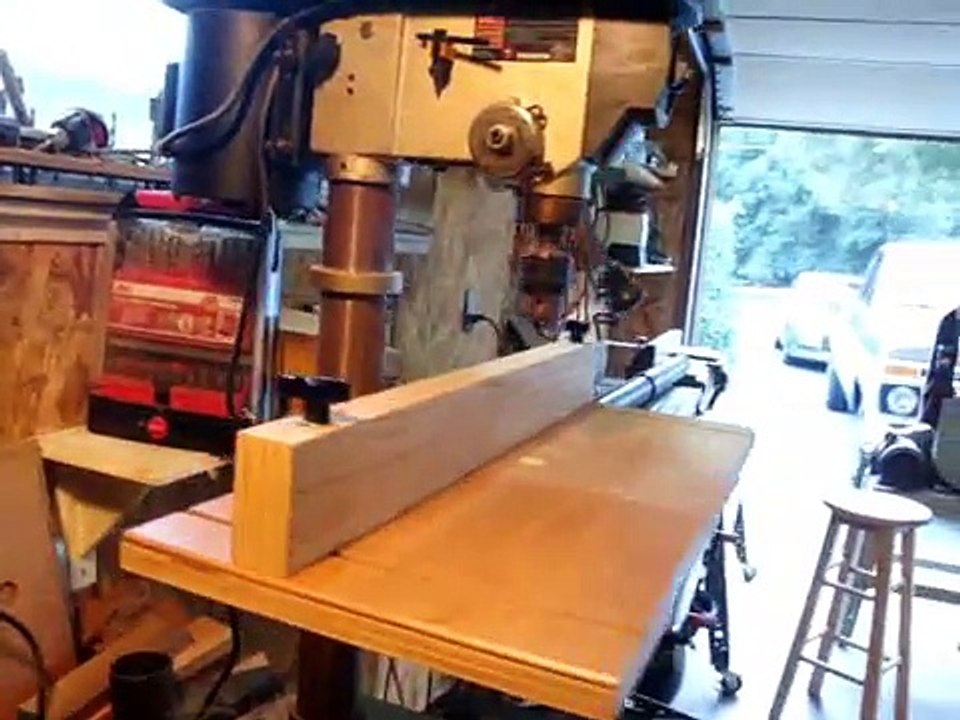 Build a drill press table for your woodshop