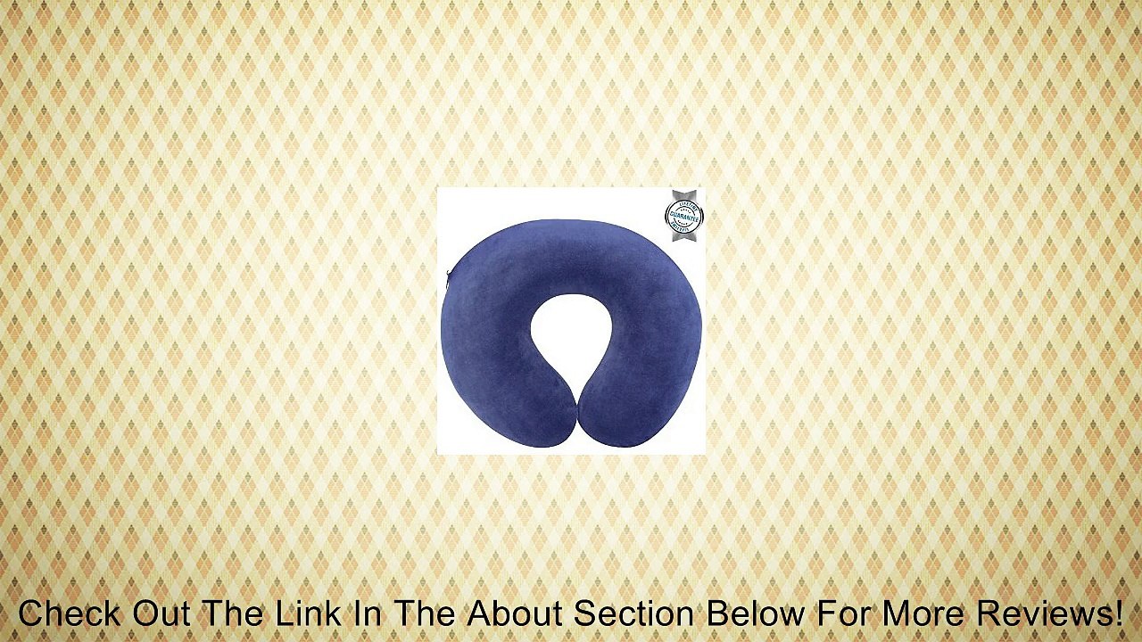 Travel Neck Pillow by VIVE - Best Memory Foam Neck Support for Comfort and Rest - LIFETIME GUARANTEE Review