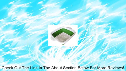cmsHome Green Colapsible 7.5" Square Strainer Colander Non-Toxic Review