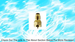 Brass propane refill adapter Lp gas cylinder tank 1 LB coupler heater Review