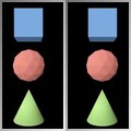 Stereogram Animation - Shapes (Cross Eye)