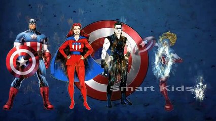 Captain America Rhyme For Children | Cartoon Captain America Poem For Kids