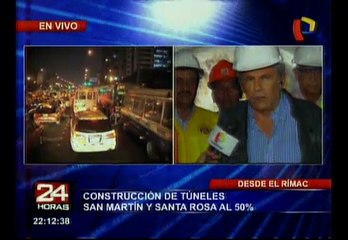 Castañeda anunció que túnel Santa Rosa se aplaza hasta enero