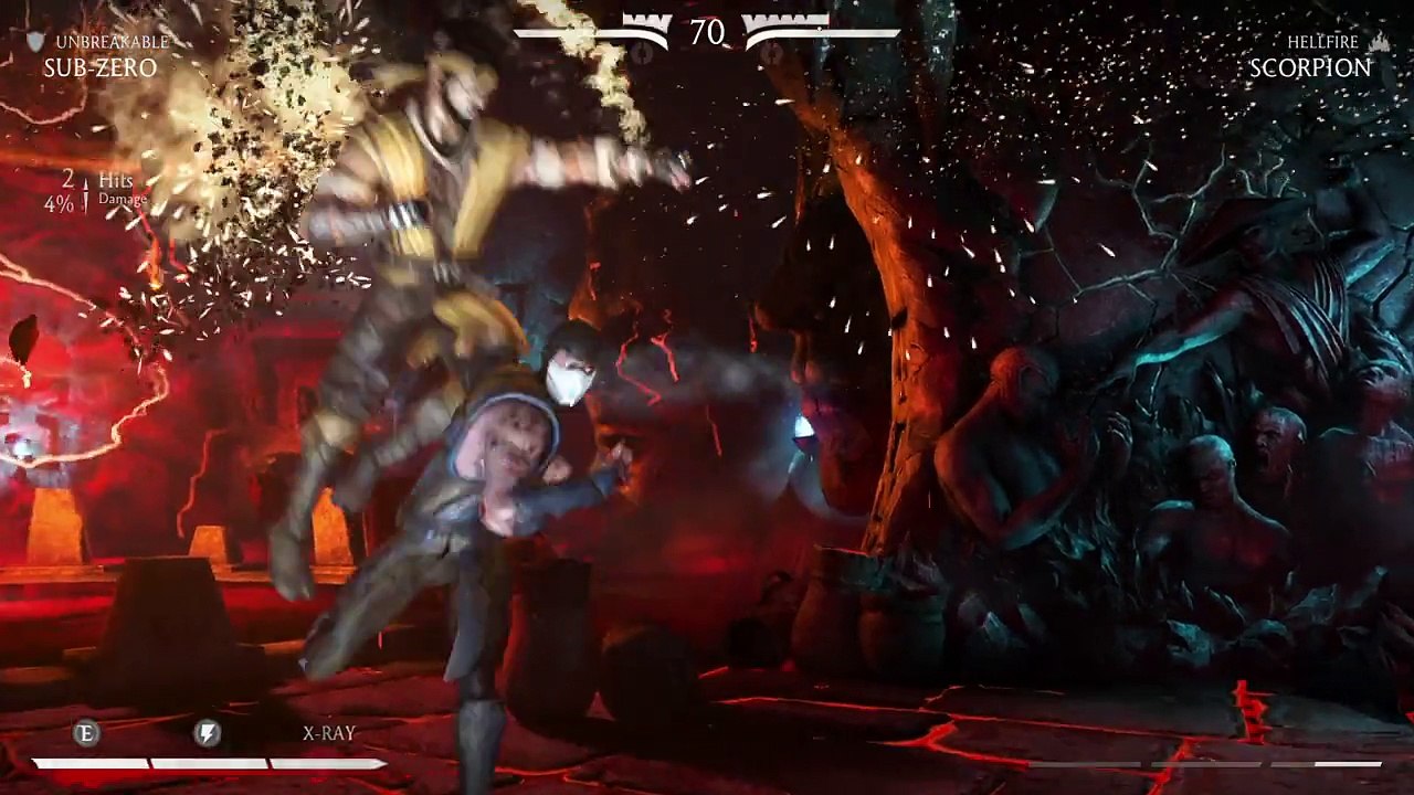 Mortal Kombat X_Klassic Sub-Zero vs human Scorpion