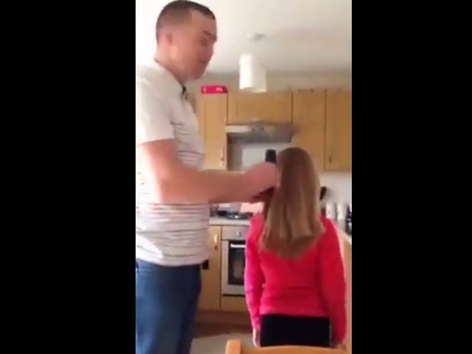 Hairstyling Hack by Dad