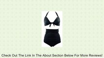 HelloTem Women High Waisted Vintage Push up Bandeau Bikini Sets Plus Size Review