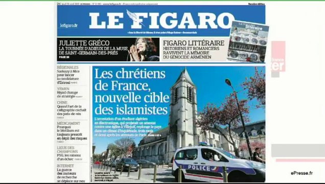 La revue de presse du 23 avril 2015 - Laetitia Gayet