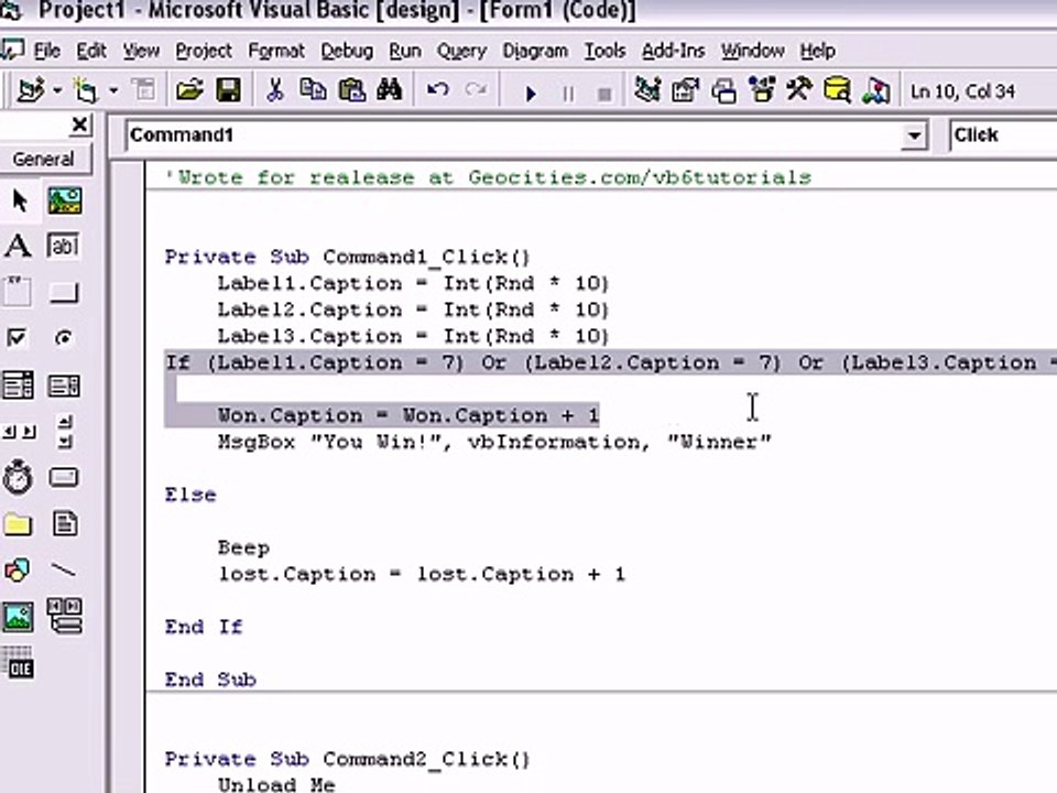 Visual Basic 6.0 Game