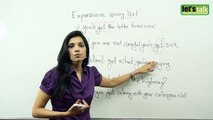 English Grammar Lessons - English lesson : Common expressions using the verb 