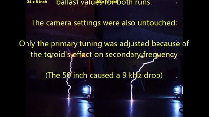 Tesla Coil Toroid Size Test